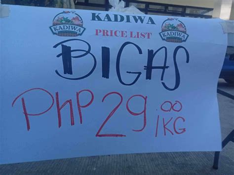 P29/kg bigas, mabibili na sa 10 Kadiwa Stores sa NCR at .